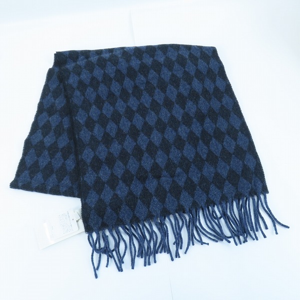 実際に弊社で買取させて頂いた【未使用】ARMANI COLLEZIONI/アルマーニコレツィオーニ カシミヤ/ウール フリンジマフラーの画像 1枚目