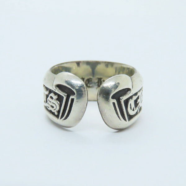 実際に弊社で買取させて頂いた【インボイス】CHROME HEARTS/クロムハーツ スクロールラベル リング スモール 11-11.5号の画像 1枚目