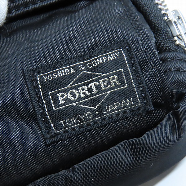 実際に弊社で買取させて頂いた(2)PORTER/ポーター TANKER/タンカー ポーチ ブラックの画像 5枚目
