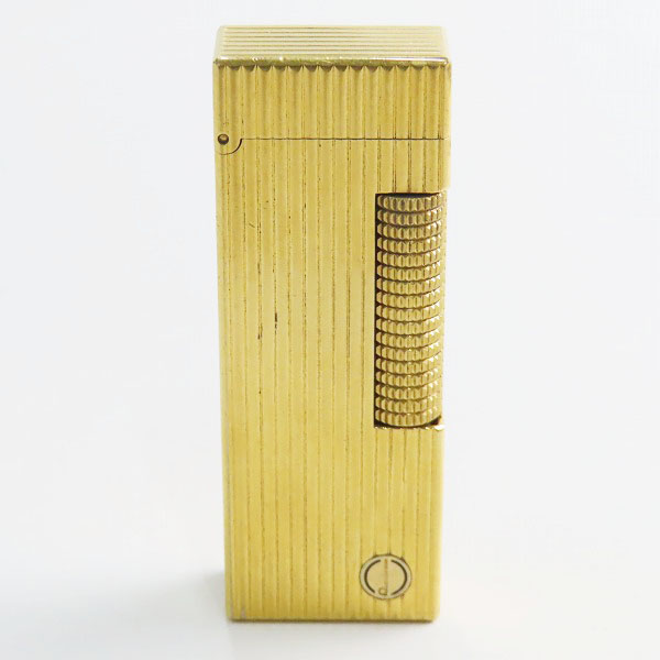 実際に弊社で買取させて頂いたdunhill/ダンヒル サイドローラー ライター ストライプ/ロゴ ゴールド