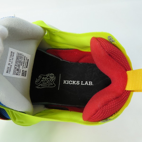 実際に弊社で買取させて頂いた【未使用】KICKS LAB×REEBOK/キックスラボ×リーボック INSTAPUMPFURY/インスタポンプフューリー スニーカー FY3045/27.5の画像 4枚目
