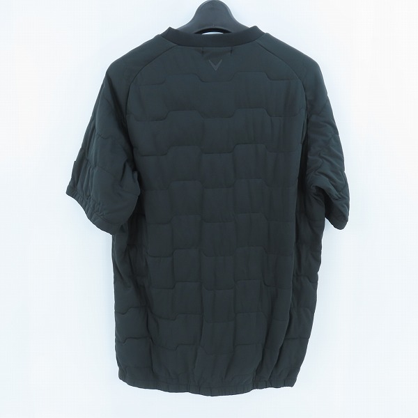 実際に弊社で買取させて頂いたCallaway/キャロウェイ ゴルフウェア 中綿プルオーバージャケット ブラック C21216103/Mの画像 1枚目