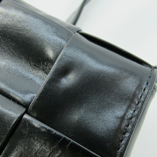 実際に弊社で買取させて頂いたBOTTEGA VENETA/ボッテガヴェネタ クロスボディバッグ/ショルダーバッグ ブラック 667048 VCQ72の画像 7枚目
