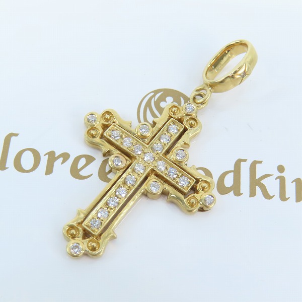 実際に弊社で買取させて頂いた【ギャラ付き】Loree Rodkin/ローリーロドキン K18 ダイヤモンド バチカンクロスペンダント