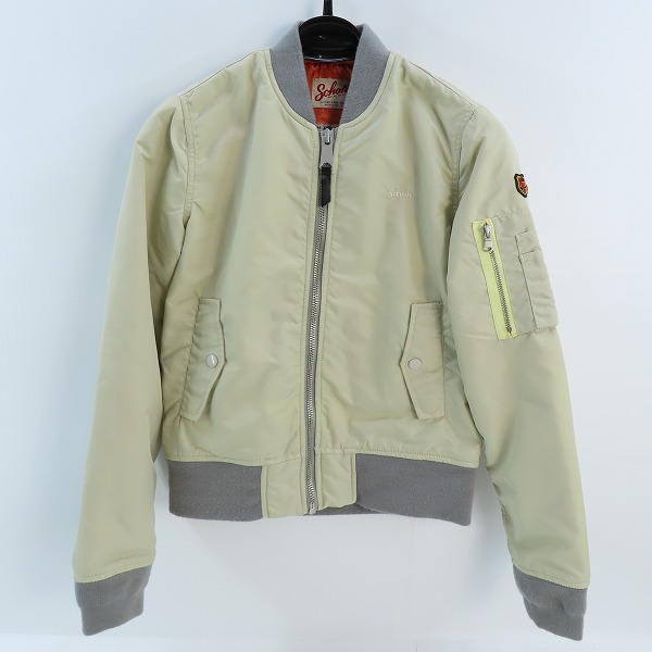 実際に弊社で買取させて頂いたSchott/ショット AMERICAN COLLEGE MA-1/フライトジャケット アイボリー系 3142046 /M