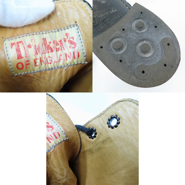 実際に弊社で買取させて頂いたTrickers/トリッカーズ  MOLTON/モールトン カントリーブーツ ウイングチップ M2508/8.5の画像 6枚目