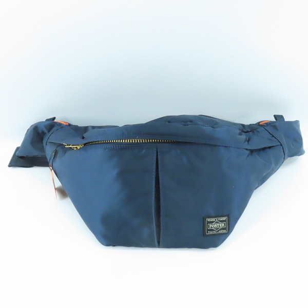 実際に弊社で買取させて頂いた(5)【未使用】PORTER/ポーター TANKER WAIST BAG (L) タンカー ウエストバッグ L アイアンブルー/622-76628