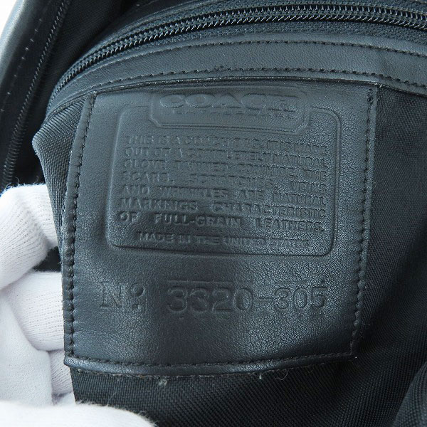 実際に弊社で買取させて頂いたCOACH/コーチ レザー 2WAY ショルダー ボストンバッグ 3320-305の画像 4枚目