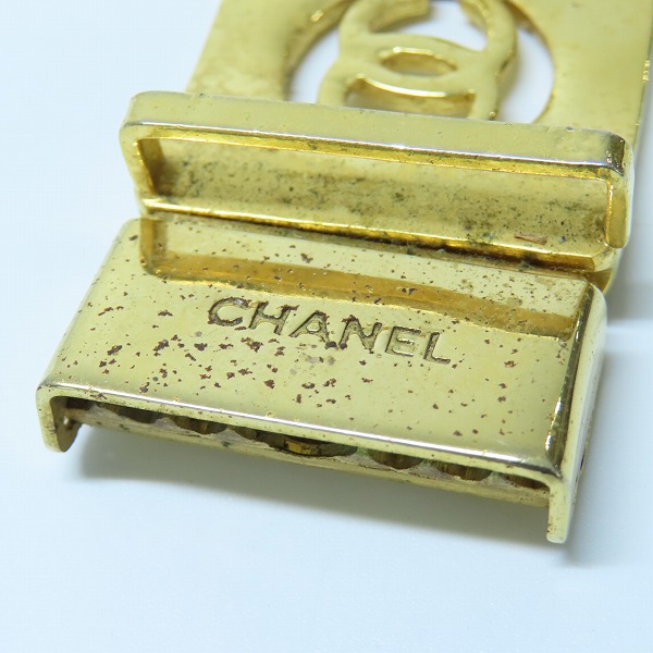 実際に弊社で買取させて頂いたCHANEL/シャネル ロゴ ココマーク ゴールド ベルトバックルの画像 4枚目