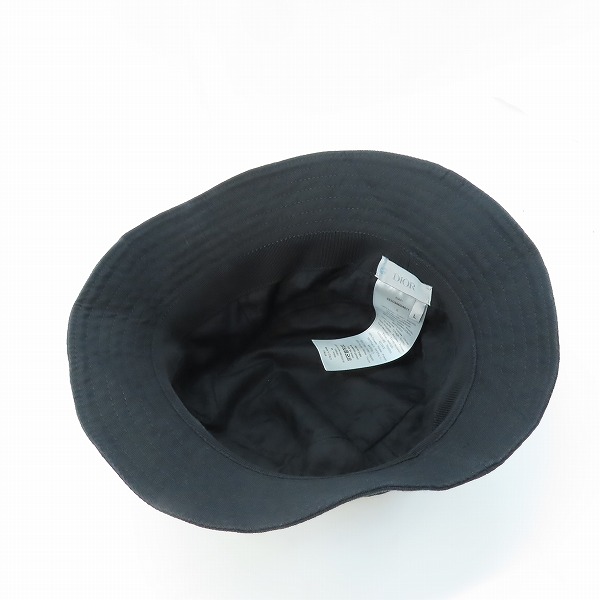実際に弊社で買取させて頂いた【JPタグ】Dior Homme/ディオールオム ケニーシャーフ CDロゴ バケットハット/帽子 033C906O4511/Lの画像 4枚目