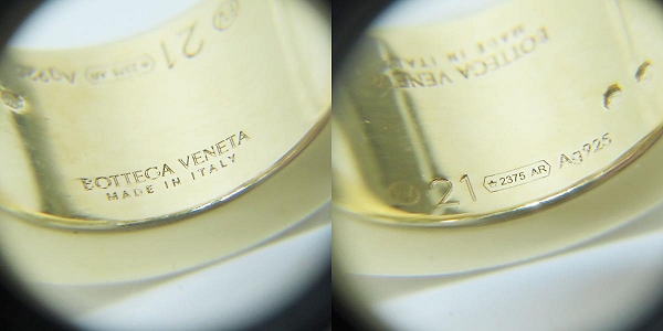 実際に弊社で買取させて頂いたBOTTEGA VENETA/ボッテガヴェネタ ボルト リング 680314 VAHU4/19.5-20.5号の画像 6枚目
