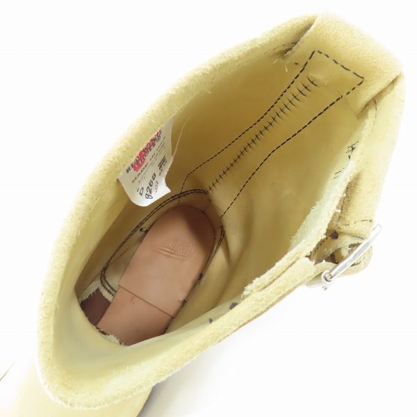 実際に弊社で買取させて頂いたRED WING/レッドウィング ENGINEER BOOTS/エンジニアブーツ スエード 8268/9Dの画像 4枚目