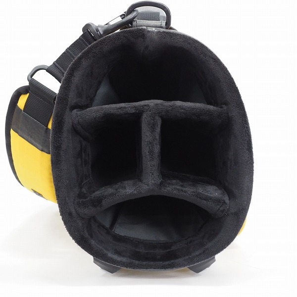 実際に弊社で買取させて頂いたBRIEFING/ブリーフィング CR-9 FD RIP MUSTARD 8.5型 4分割 スタンド式キャディバッグ イエローの画像 3枚目
