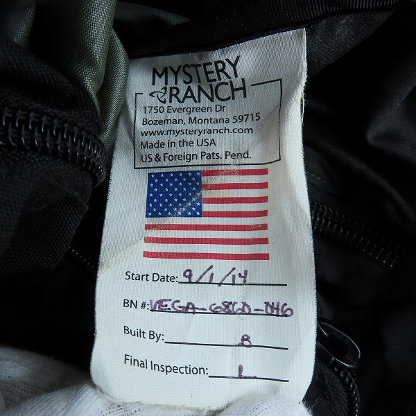 実際に弊社で買取させて頂いたMYSTERY RANCH/ミステリーランチ フリークスストア 別注 VEGA/ベガ リュック/バックパックの画像 4枚目