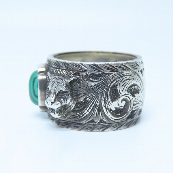 実際に弊社で買取させて頂いたGUCCI/グッチ GARDEN/ガーデン リング/指輪w/ストーン アラベスクパターン Ag925/17.5号の画像 2枚目