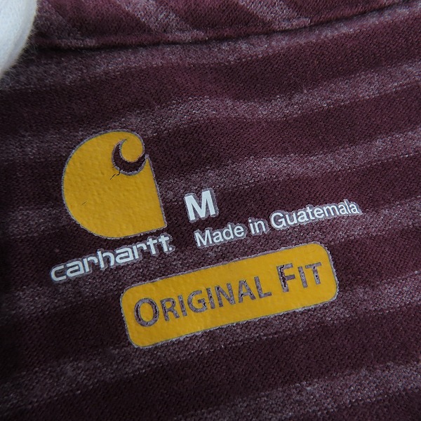 実際に弊社で買取させて頂いたCarhartt/カーハート ORIGINAL FIT 胸ポケット ボーダー Tシャツ K87 /Mの画像 2枚目