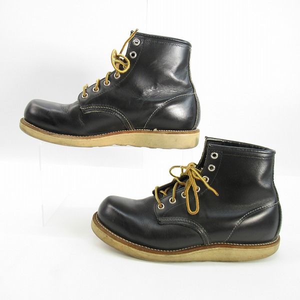 実際に弊社で買取させて頂いたRED WING/レッドウィング 横刺繍羽タグ  プレーントゥ ブーツ 2981 /8Eの画像 3枚目