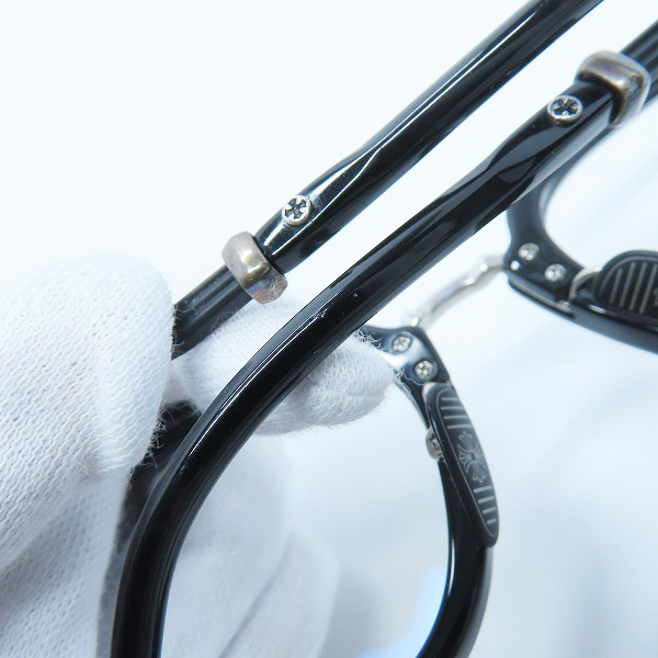 実際に弊社で買取させて頂いた【ワランティ付き】CHROME HEARTS/クロムハーツ TITANASLUVR  眼鏡フレーム/アイウェア ケース付きの画像 7枚目