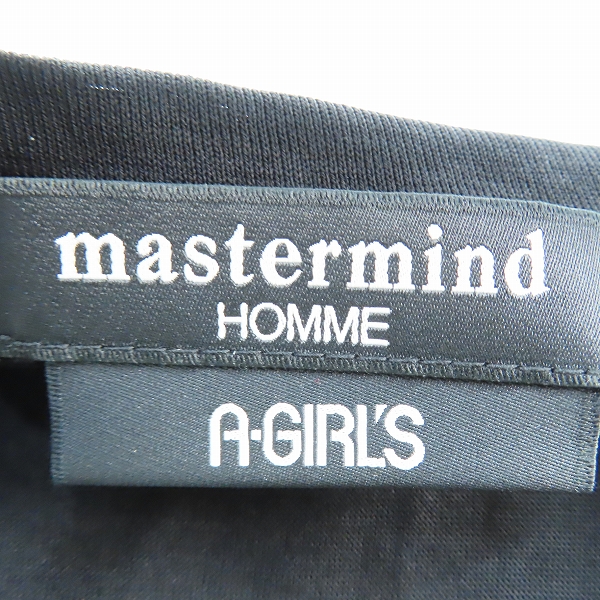 実際に弊社で買取させて頂いたmastermind HOMME×A-GIRL'S/マスターマインドオム×エイガールズ 袖マジックテープ ロングTシャツ 16SSMMF-TS10-015/Lの画像 2枚目