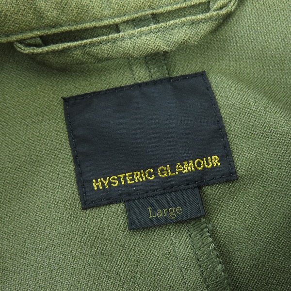 実際に弊社で買取させて頂いたHYSTERIC GLAMOUR/ヒステリックグラマー SOUND INSTRUCTIONS ミリタリーZIPジャケット 02211AB01/Lの画像 2枚目