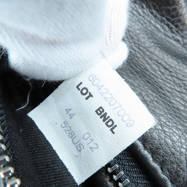 実際に弊社で買取させて頂いたSchott/ショット ダブル ライダース ジャケット 528US Dポケット/44の画像 6枚目