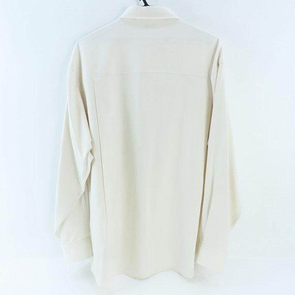 実際に弊社で買取させて頂いたAURALEE/オーラリー SUPER LIGHT WOOL SHIRTS BLACK 長袖シャツ ホワイト A22AS01OS/5の画像 1枚目