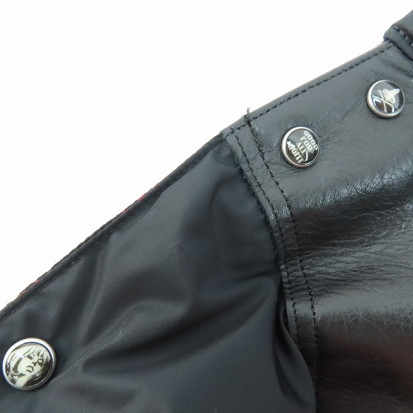 実際に弊社で買取させて頂いたHYSTERIC GLAMOUR×Rocky Mountain Featherbed/ヒステリックグラマー レザーヨーク ダウンベスト 0234AV01 Mの画像 6枚目