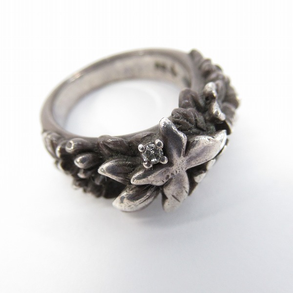 実際に弊社で買取させて頂いたKONRON/コンロン フラワーバタフライリング/9号の画像 8枚目