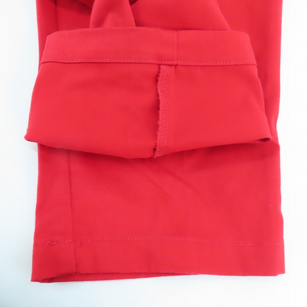 実際に弊社で買取させて頂いたdickies/ディッキーズ ムラサキスポーツ別注 ダブルニーシェフパンツ カラーパンツ レッド 14764500/Mの画像 5枚目