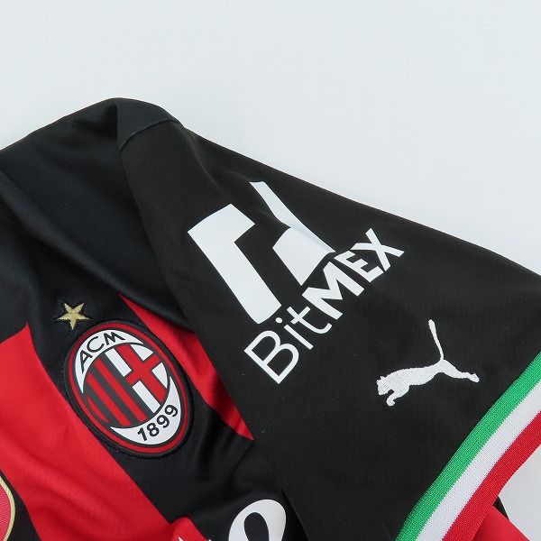 実際に弊社で買取させて頂いたPUMA/プーマ ACミラン 22/23 #10 Brahim Díaz/ブライムディアス レプリカユニフォーム 765824-01/Lの画像 7枚目