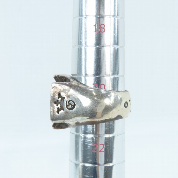 実際に弊社で買取させて頂いた【ギャラ付き】Gaboratory/ガボラトリー Iron Cross Ring/アイアンクロスリング 21号の画像 7枚目