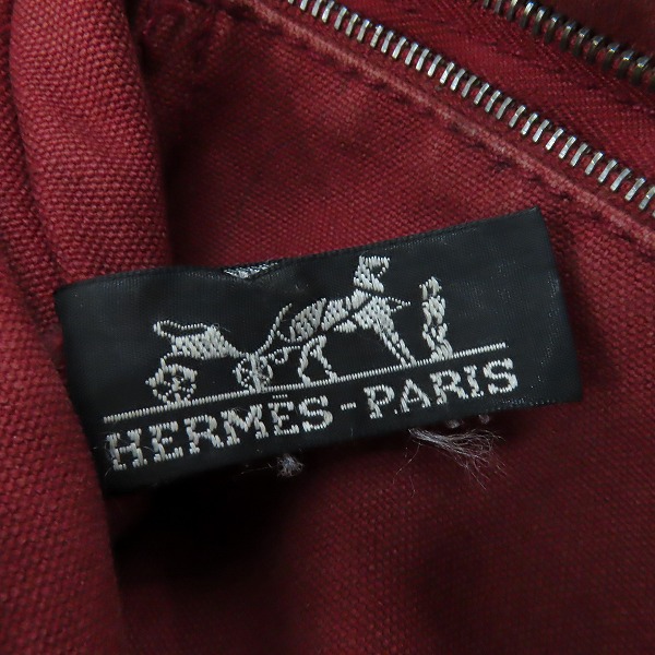 実際に弊社で買取させて頂いたHermes/エルメス フールトゥPM キャンバス ミニトートバッグの画像 4枚目