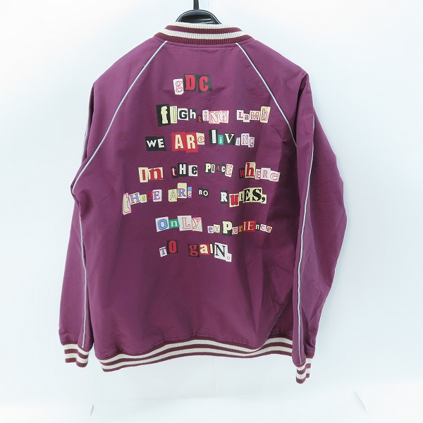 実際に弊社で買取させて頂いたGDC/ジーディーシー バックプリント スタジャン/ジャケット M8019ppl /Mの画像 1枚目