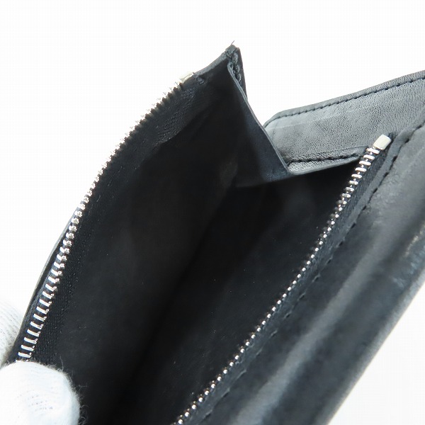 実際に弊社で買取させて頂いたISAMU KATAYAMA BACKLASH/バックラッシュ  携帯カバー 墨染めウォレット スマホケース 849-03の画像 8枚目