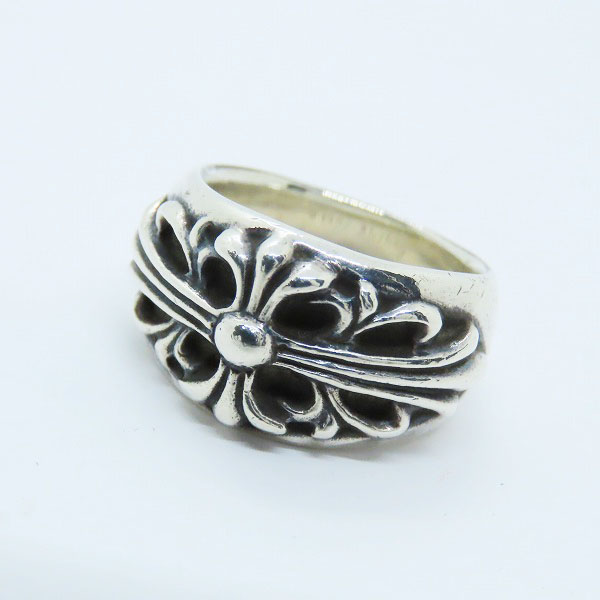 実際に弊社で買取させて頂いたCHROME HEARTS/クロムハーツ FLRL CRS フローラルクロスリング 18.5号