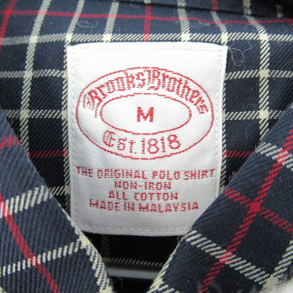 実際に弊社で買取させて頂いたBrooks brothers/ブルックスブラザーズ チェック柄 長袖シャツ/Mの画像 2枚目
