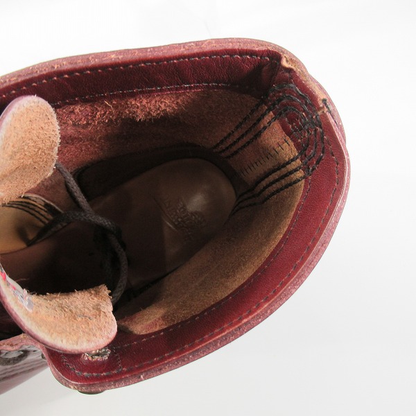実際に弊社で買取させて頂いたRED WING/レッドウィング 羽タグ アイアンレンジマンソンブーツ 8012/8.5Dの画像 4枚目