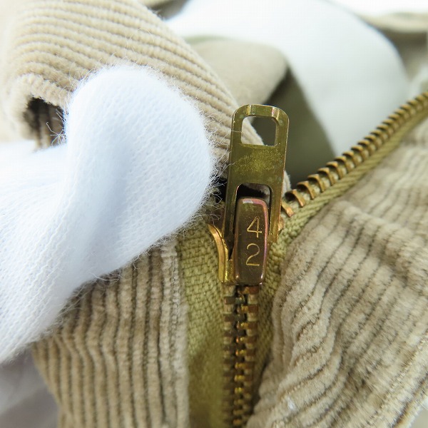 実際に弊社で買取させて頂いたLevis/リーバイス 80s ヴィンテージ 刻印536 白タブ コーデュロイパンツ ベージュ 519-1523 W33 L32の画像 7枚目