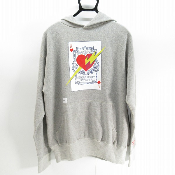 実際に弊社で買取させて頂いたWTAPS×HUMAN MADE/ダブルタップス×ヒューマンメイド トランプ プルオーバースウェットパーカー XL