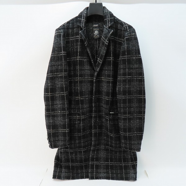 実際に弊社で買取させて頂いたDIESEL/ディーゼル チェック柄 チェスターコート/M