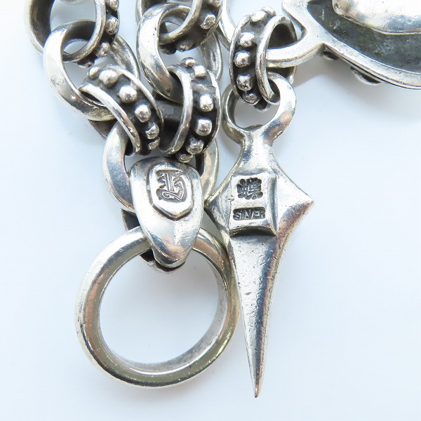 実際に弊社で買取させて頂いたLSD/Loud Style Design/ラウドスタイルデザイン 着脱ペンダントトップ付き ロールチェーンネックレスの画像 4枚目