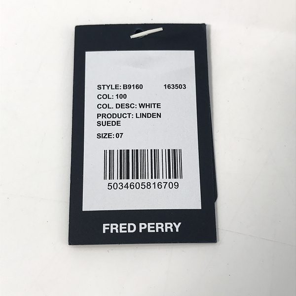 実際に弊社で買取させて頂いたFRED PERRY/フレッドペリー Linden Suede スエード シューズ B9160/7の画像 8枚目