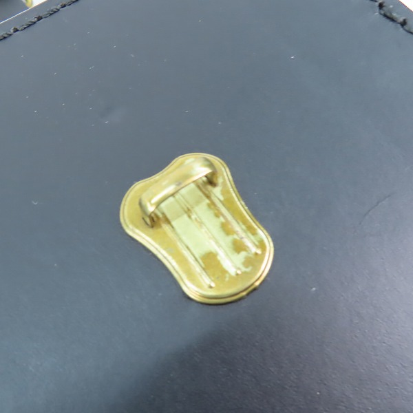 実際に弊社で買取させて頂いたHERZ/ヘルツ 50周年/50th記念 レザー ショルダーバッグ/ベルトポーチ ブラックの画像 5枚目