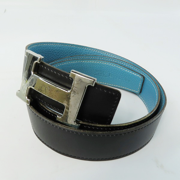 実際に弊社で買取させて頂いたHERMES/エルメス Hバックル コンスタンス リバーシブル ベルト G刻印 90