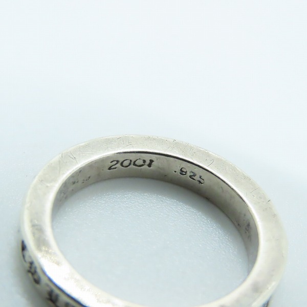 実際に弊社で買取させて頂いた【ギャラ付】CHROME HEARTS/クロムハーツ 3mm スペーサーリング FUCK YOU ｗ/1ダイヤ/16号の画像 6枚目