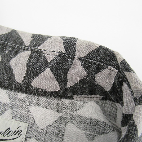 実際に弊社で買取させて頂いたTENDERLOIN/テンダーロイン 19SS T-SLUB トライアングル柄コットンスラブシャツ/Mの画像 5枚目