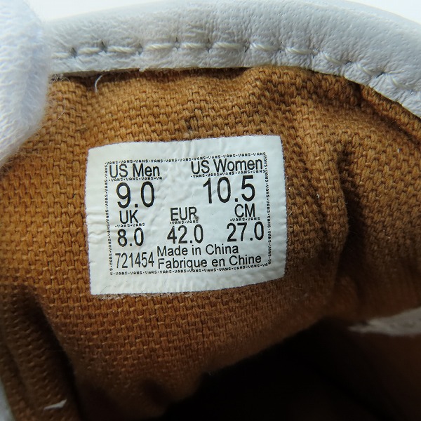 実際に弊社で買取させて頂いたVANS/バンズ STYLE 36 VLT L ペイズリー柄 スニーカー VN0A5FC37WM/27の画像 5枚目