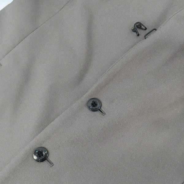 実際に弊社で買取させて頂いたKAZUYUKI KUMAGAI ATTACHMENT/カズユキクガマイ アタッチメント 2/72オフスケールメルトン ロングコート KC52-038/1の画像 6枚目