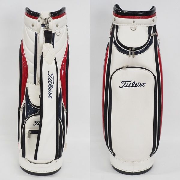 実際に弊社で買取させて頂いたTitleist/タイトリスト CB631 アメリカンカジュアル 9.0型 5分割キャディバッグ トリコロールの画像 2枚目