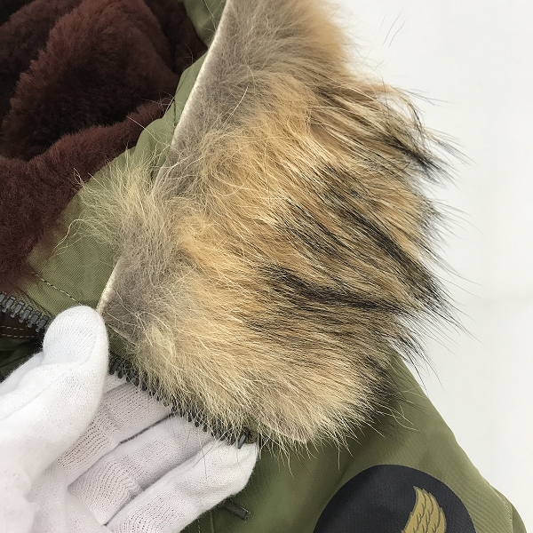 実際に弊社で買取させて頂いたBUZZ RICKSON'S/バズリクソンズ REED PRODUCTS INC. N-3 フライトジャケット BR10989/Sの画像 8枚目